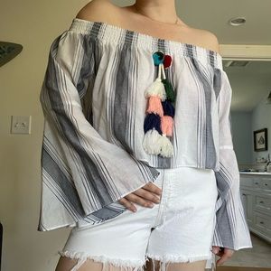 Anthropologie Off the Shoulder Top